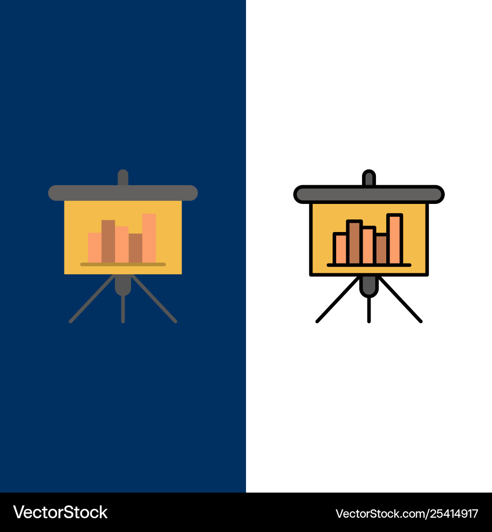 Presentation blackboard powerpoint report icons Presentation blackboard powerpoint report icons vector image
