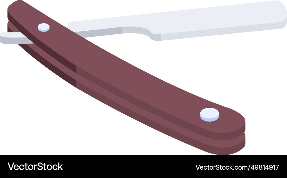 Scalable isometric icon of barber razor Vector Image