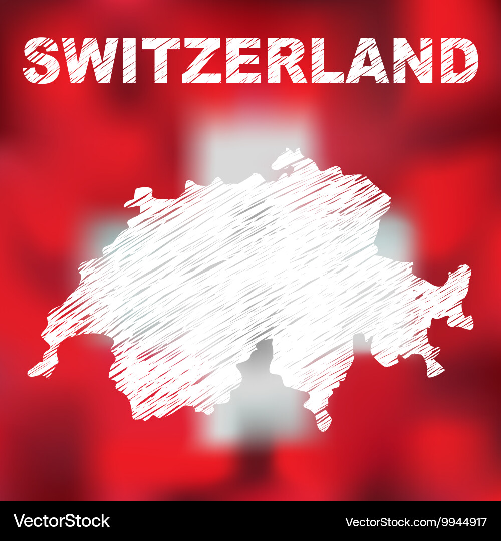 Swiss abstract map Vector Image