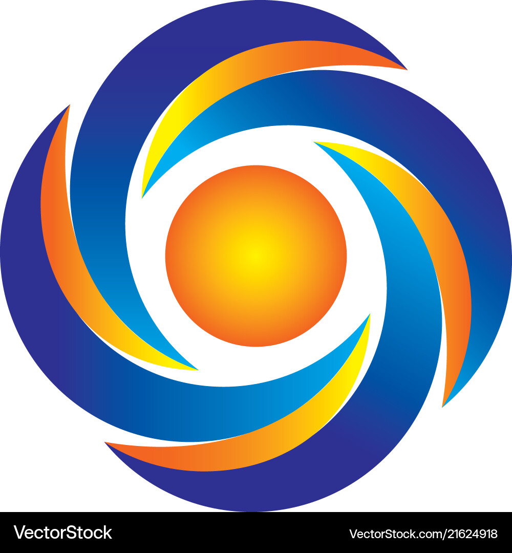 Abstract circle business logo Vector Image