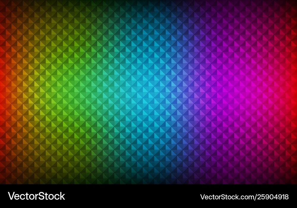 Abstract Rainbow Triangle Background vector image