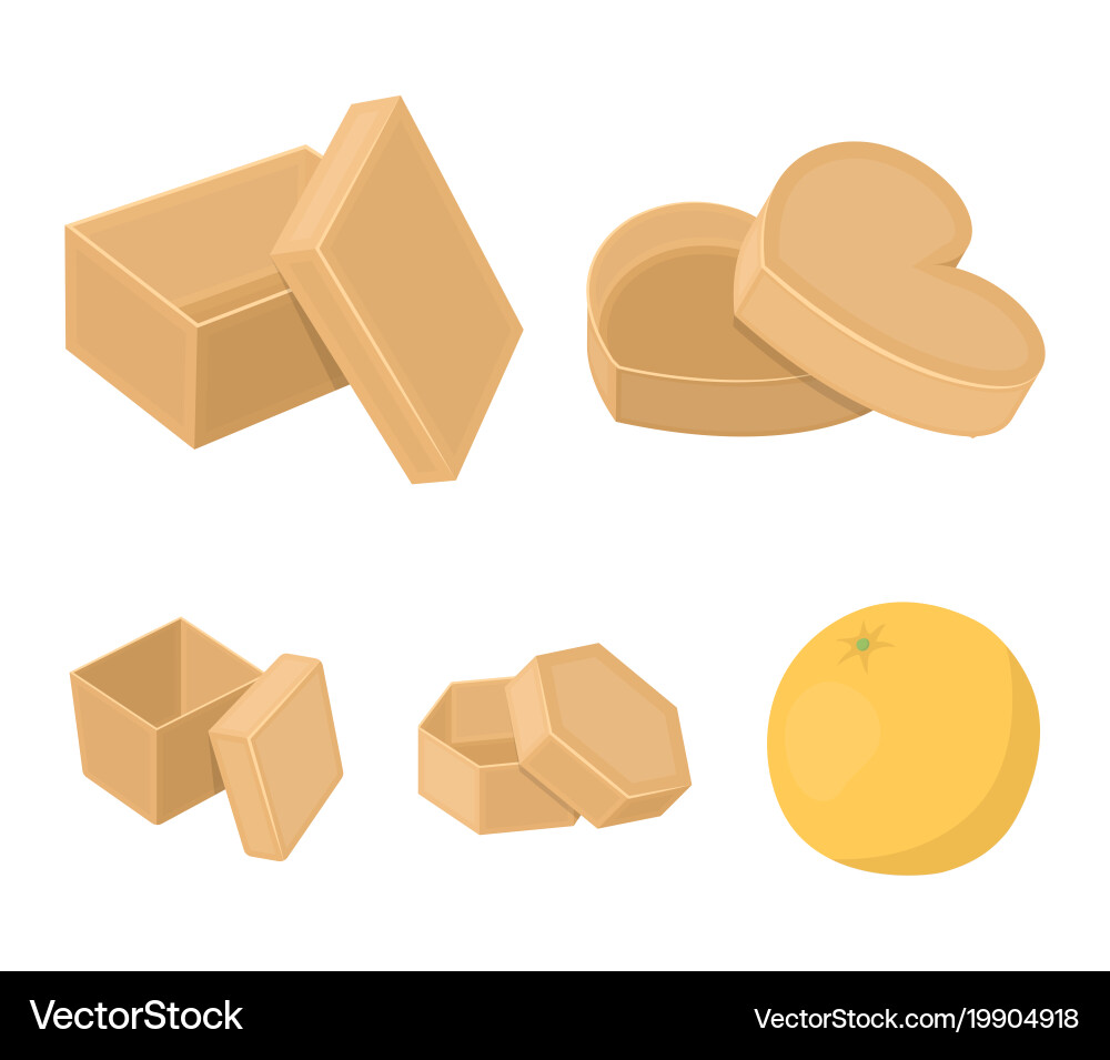 Box container package and other web icon Vector Image