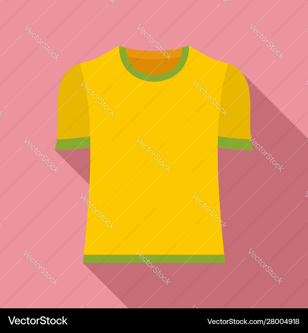 Brazil soccer shirt icon flat style Brazil soccer shirt icon flat style vector image