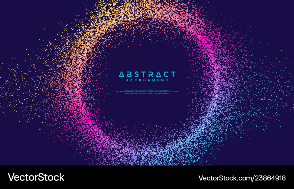 Dynamic abstract liquid flow particles background vector image