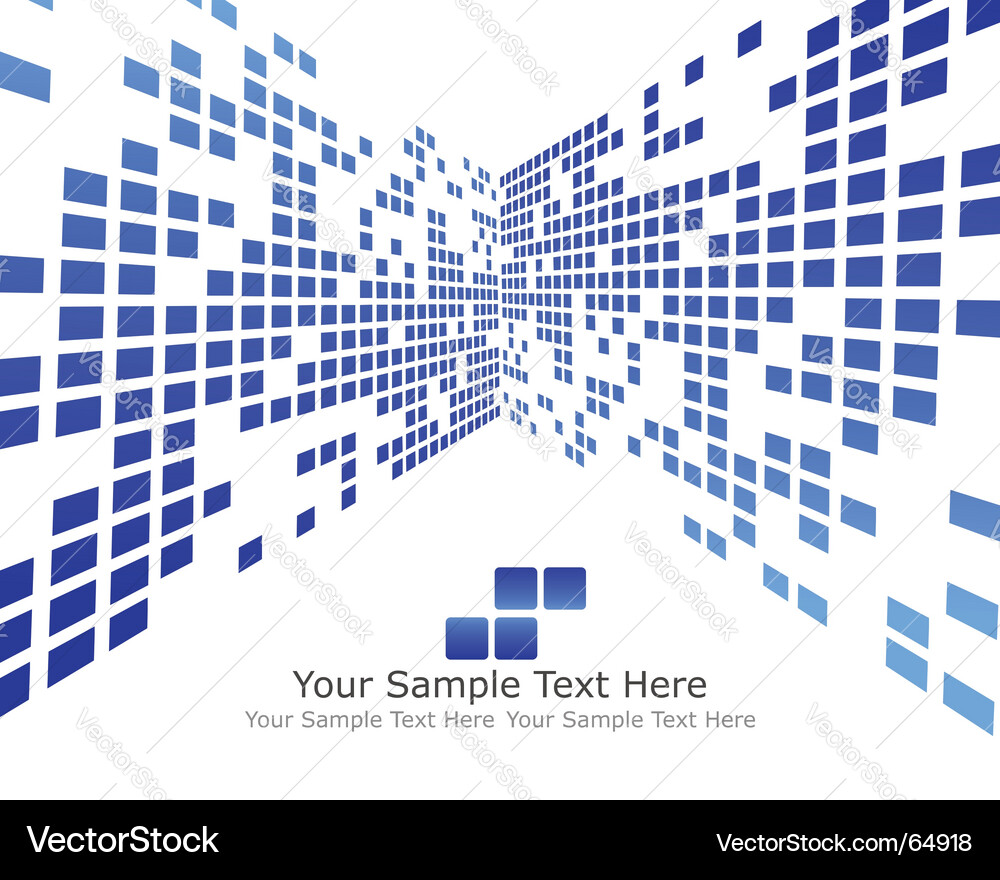 Geometric Checkerboard Pattern vector image