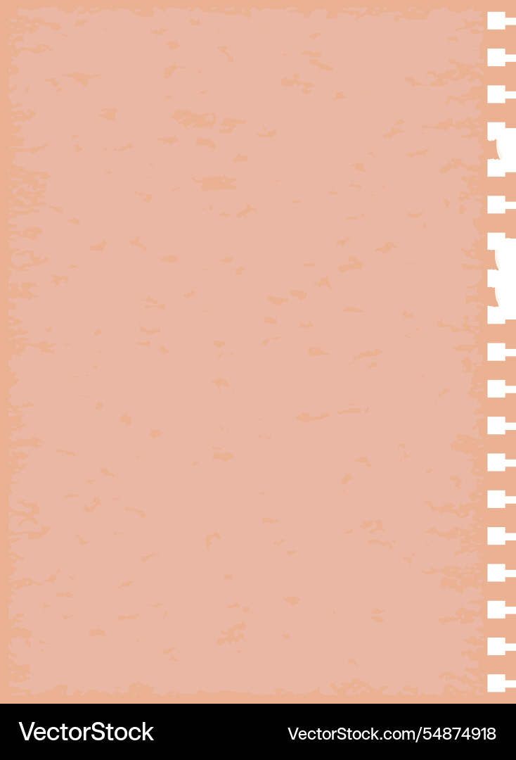 Grunge texture notebook sheet Grunge texture notebook sheet vector image