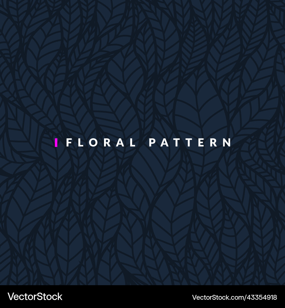 Leafy Botanical Pattern vector image