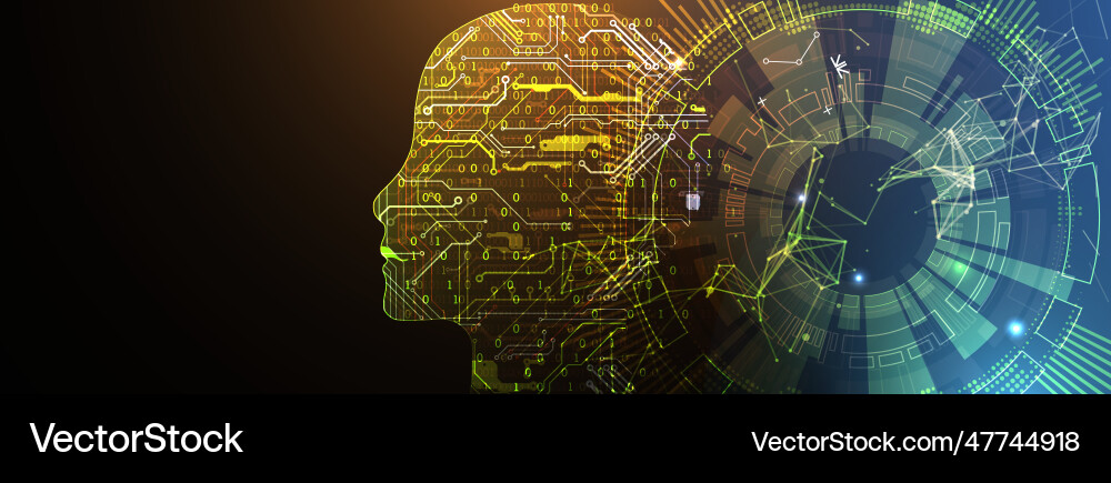 Plexus artificial intelligence concept creative Plexus artificial intelligence concept creative vector image