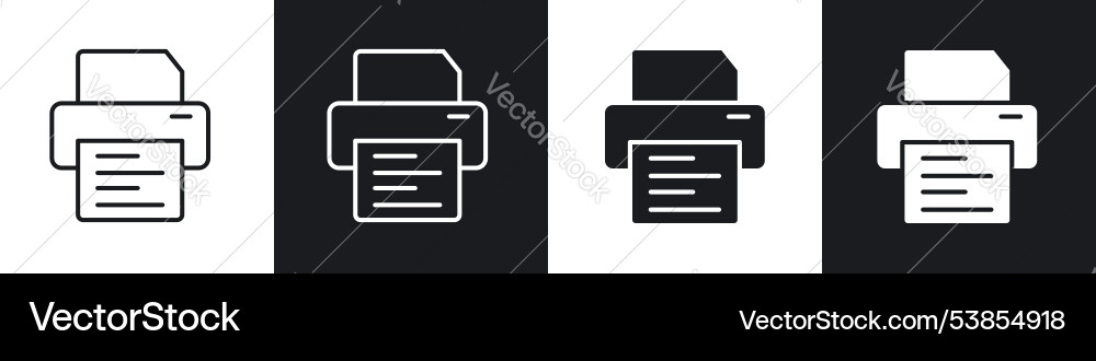 Print button icon Vector Image