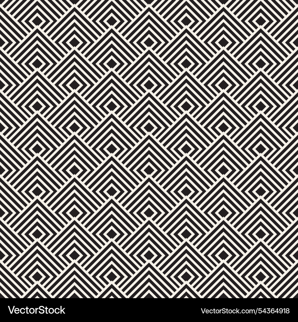 Seamless pattern repeating geometric elements vector image