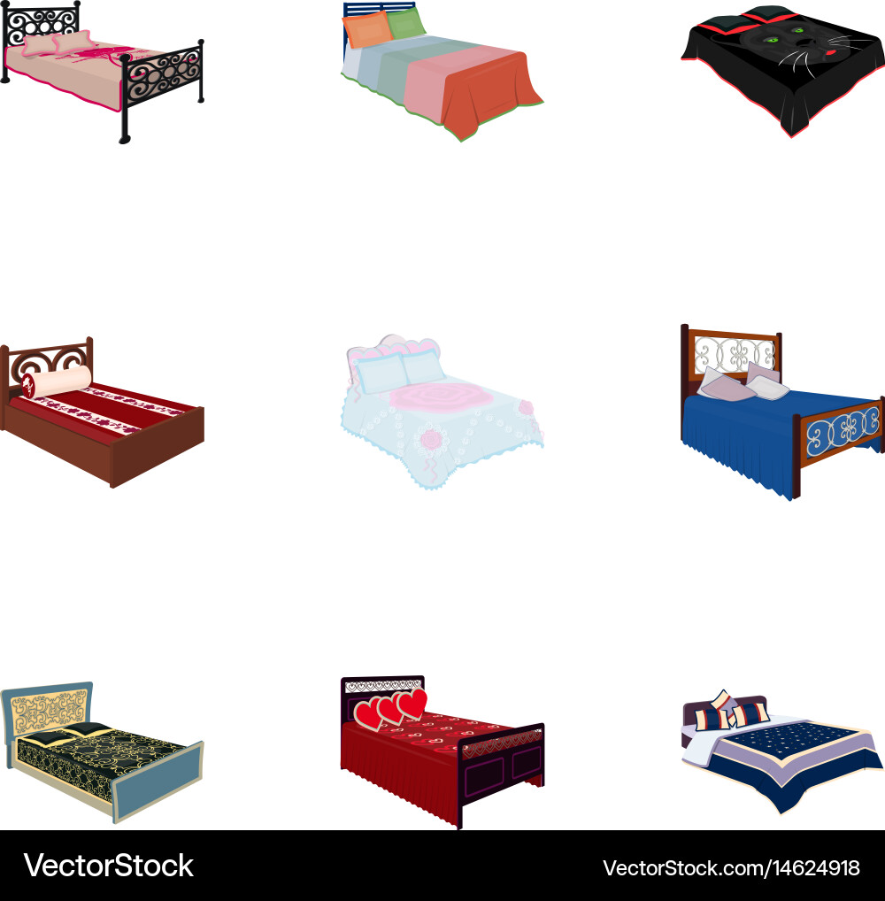 Set of images on the theme sleep and rest Vector Image