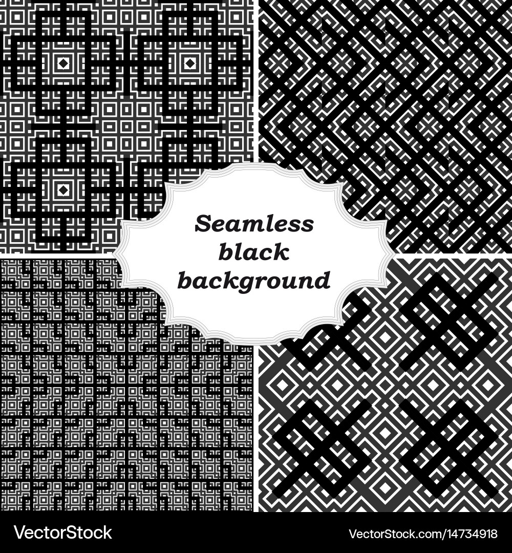 Set of ornamental patterns for textures vector image