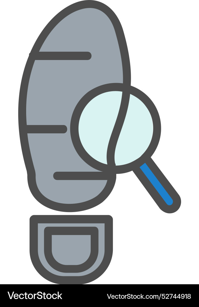 Trace line filled icon design Vector Image