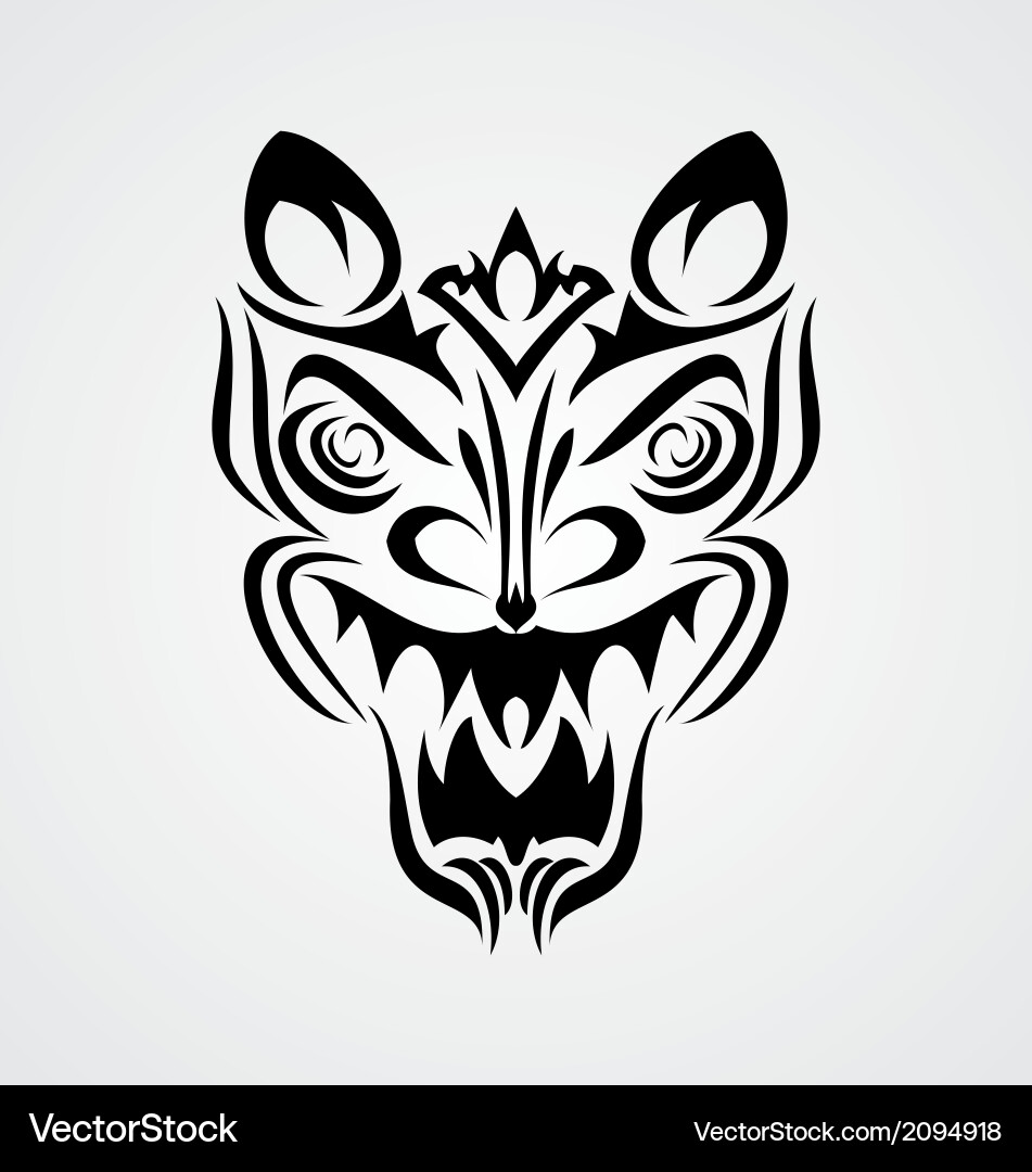 Tribal Devil Face
