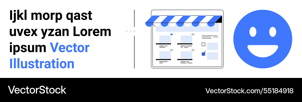 Website design mockup with navigation elements Website design mockup with navigation elements Vector Image
