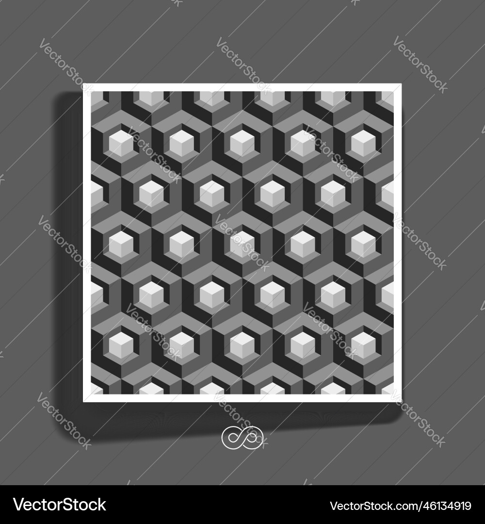 Hexagonal lines pattern textbook or notebook Hexagonal lines pattern textbook or notebook vector image