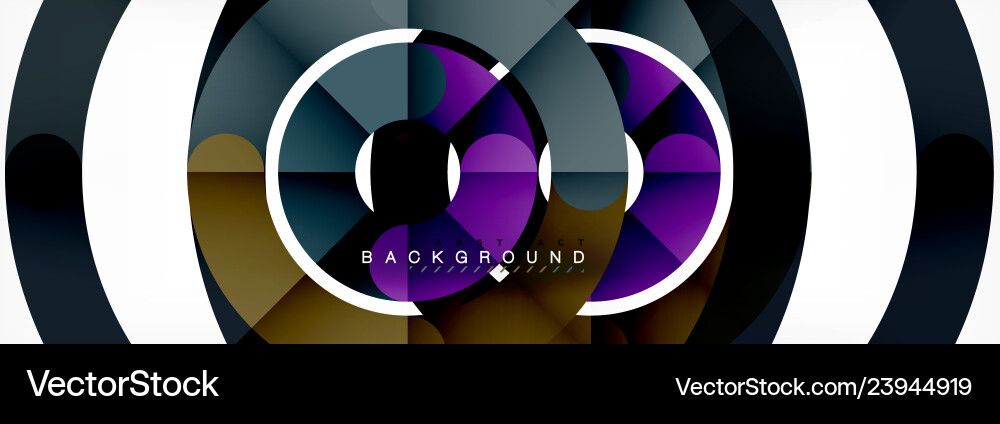 Linear design circle background Linear design circle background Vector Image