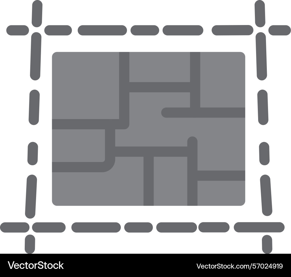 Plot flat style icon design Vector Image