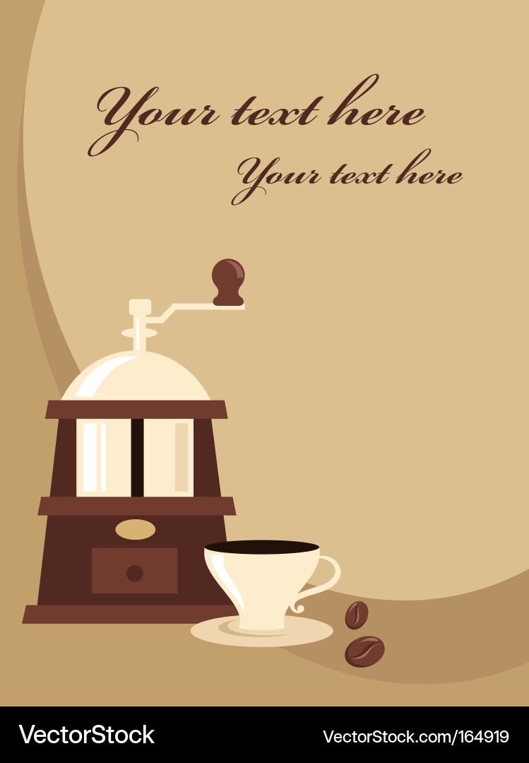 Retro Coffee Background Vector Image