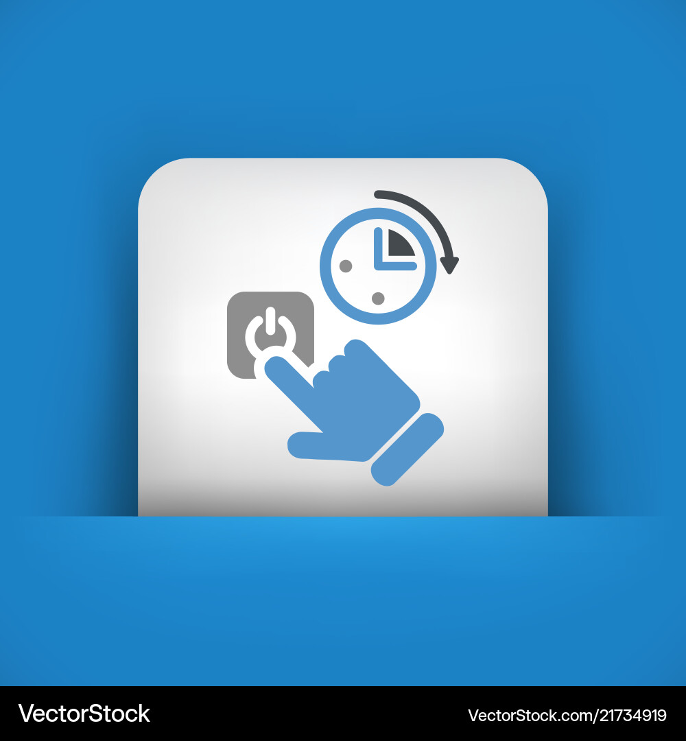 Switch timer vector image