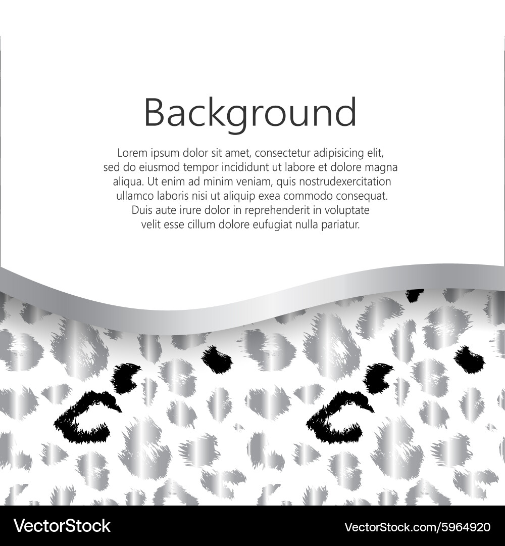 Abstract background with leopard print design vector image