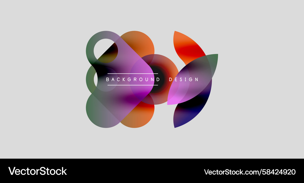 Abstract colorful shapes overlap gradient hues Abstract colorful shapes overlap gradient hues Vector Image