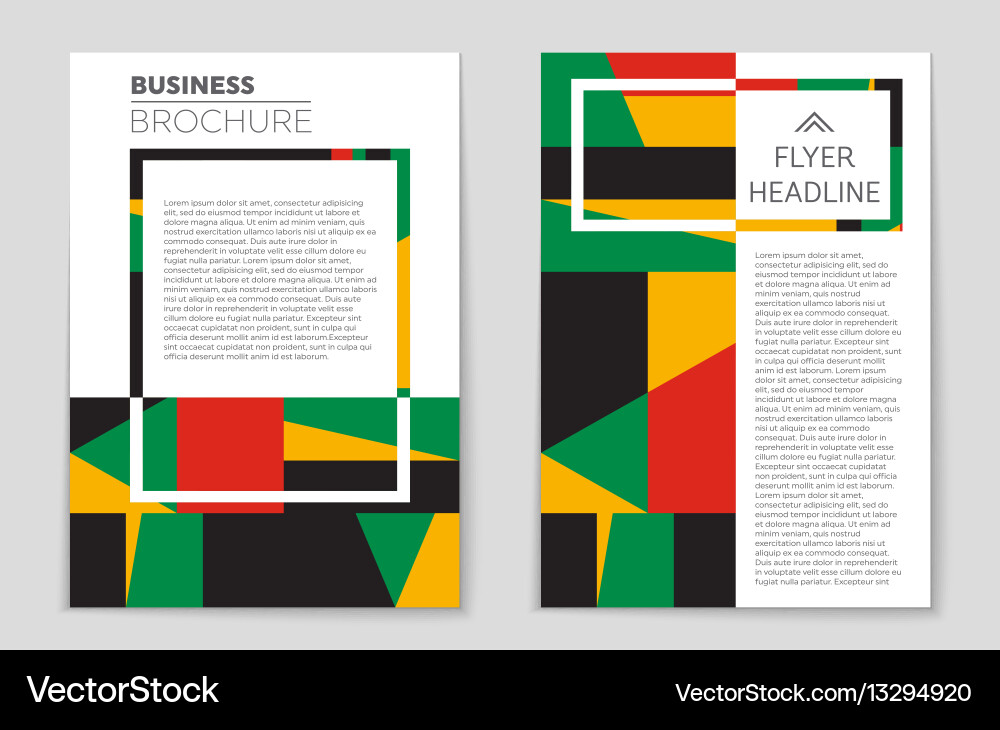 Abstract layout background set for art vector image