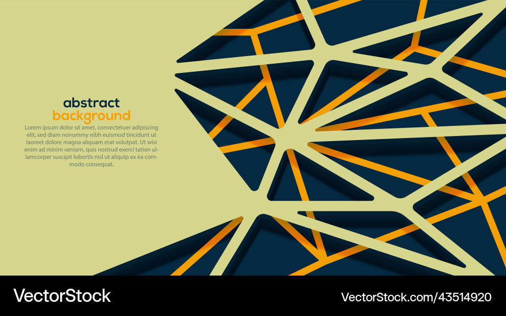 Banner design with hexagon pattern Vector Image