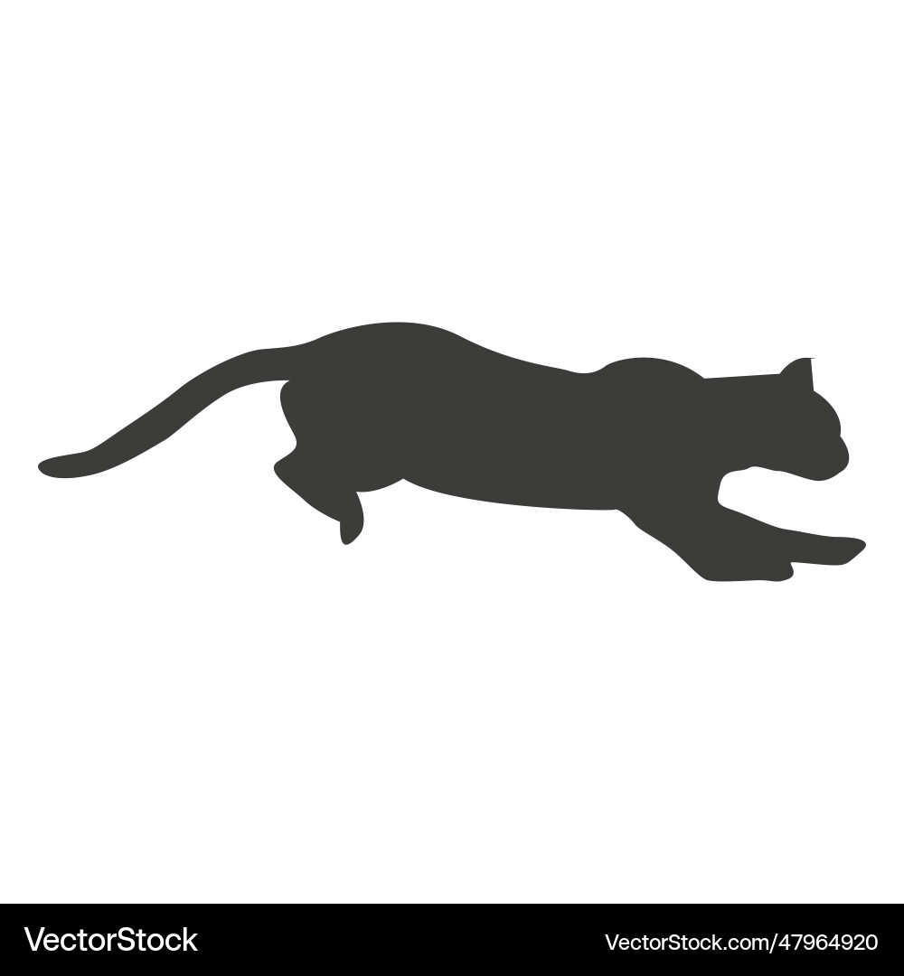 Cat running sequence 1 Cat running sequence 1 vector image