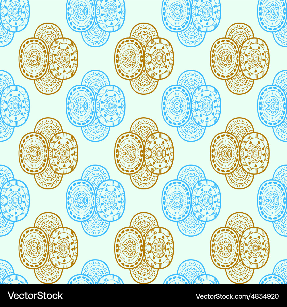Decorative pattern design vector image