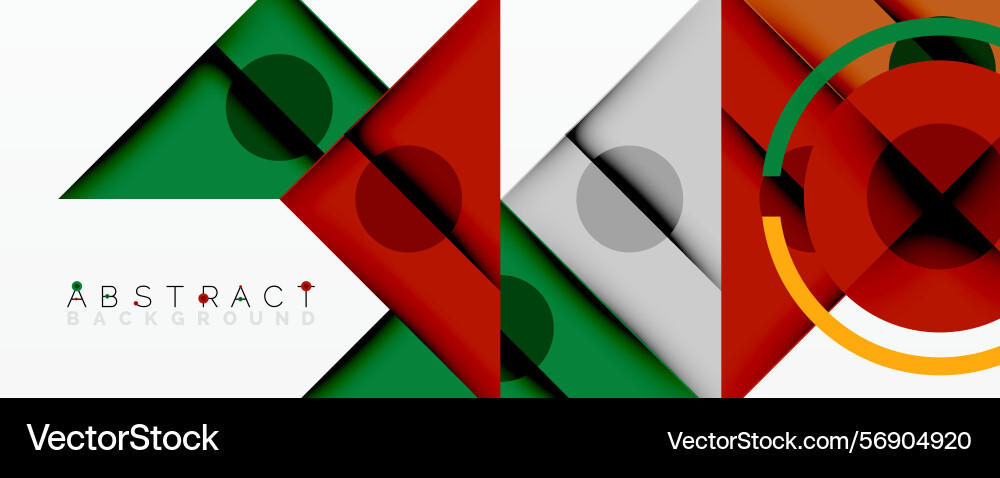 Geometric shapes overlap creating vibrant color Geometric shapes overlap creating vibrant color vector image