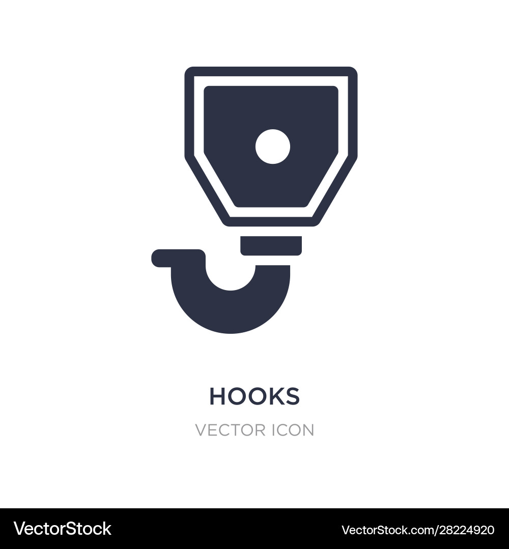 Hooks icon on white background simple element vector image