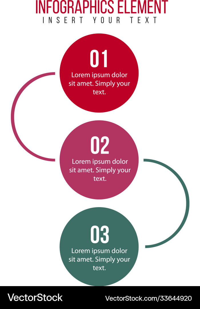 Infographic Element Template Vector Image