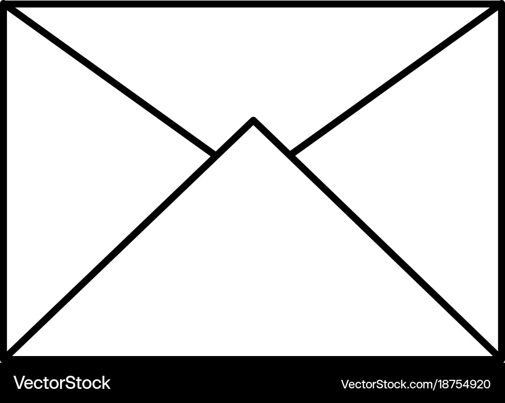 Mail envelope isolated icon Vector Image