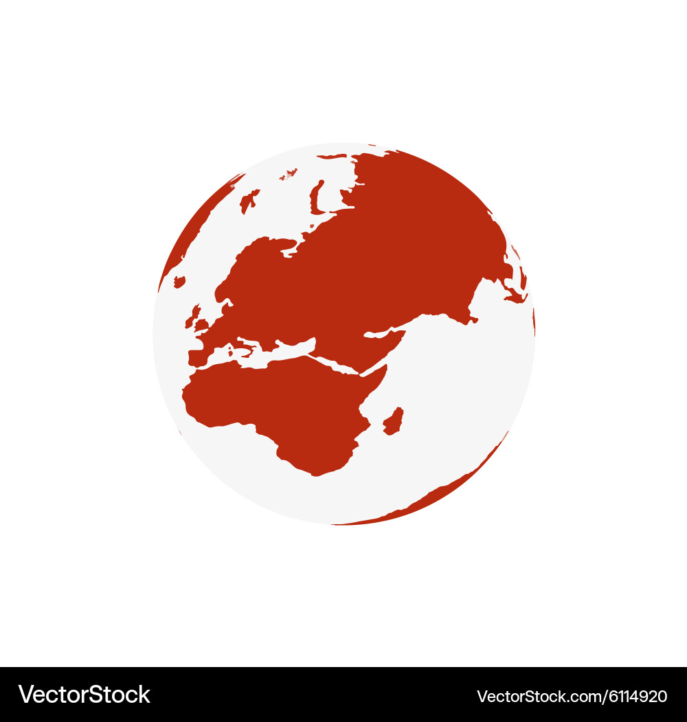 Modern elements world map Vector Image