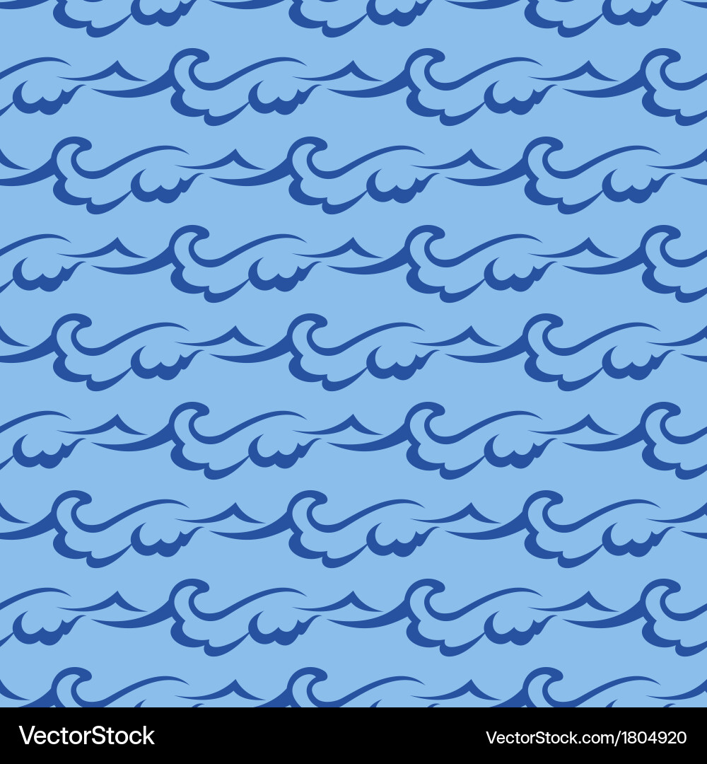 Seamless wave pattern vector image