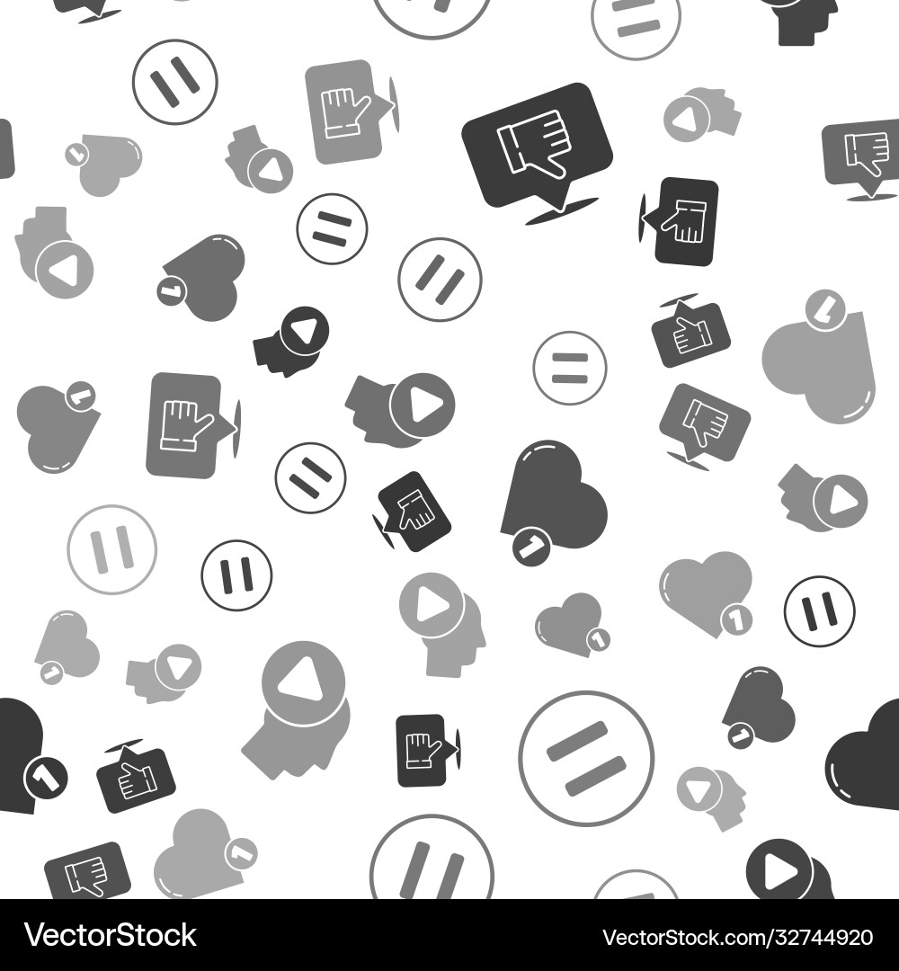 Set dislike in speech bubble pause button like Set dislike in speech bubble pause button like Vector Image