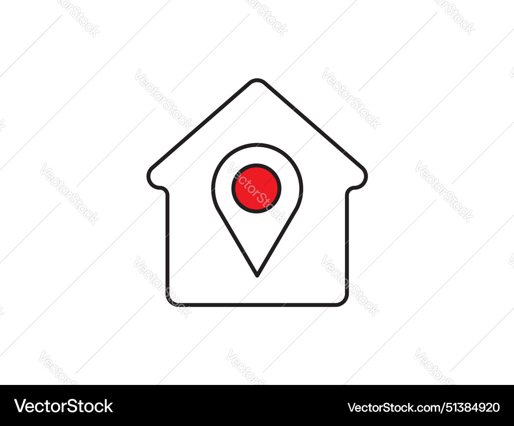 Within a flat-style depiction location marker Within a flat-style depiction location marker Vector Image
