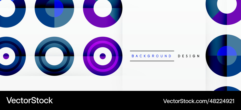 Abstract background with circle symmetric grid vector image