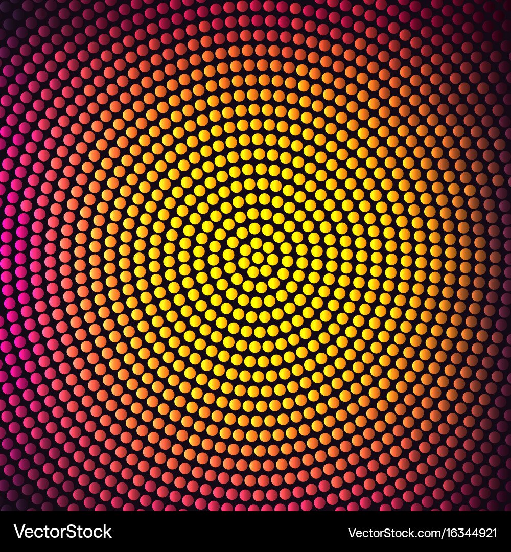 Abstract background with halftone effect vector image