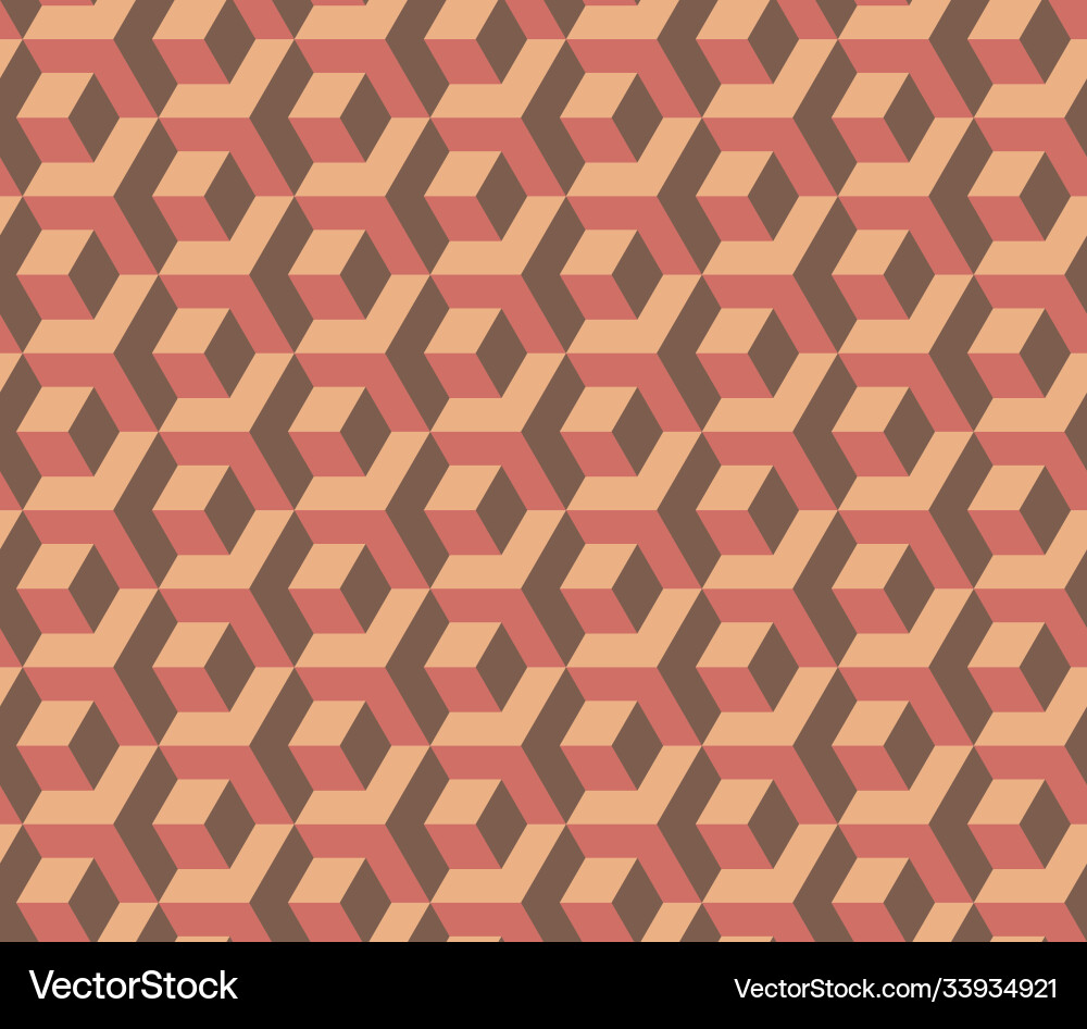 Abstract cube pattern fully seamless 3d Abstract cube pattern fully seamless 3d vector image