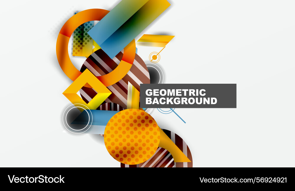 Abstract geometric shapes overlap creating Abstract geometric shapes overlap creating vector image