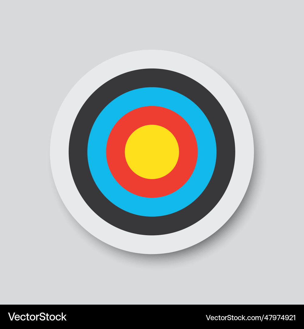 Archery Target Icon Vector Image