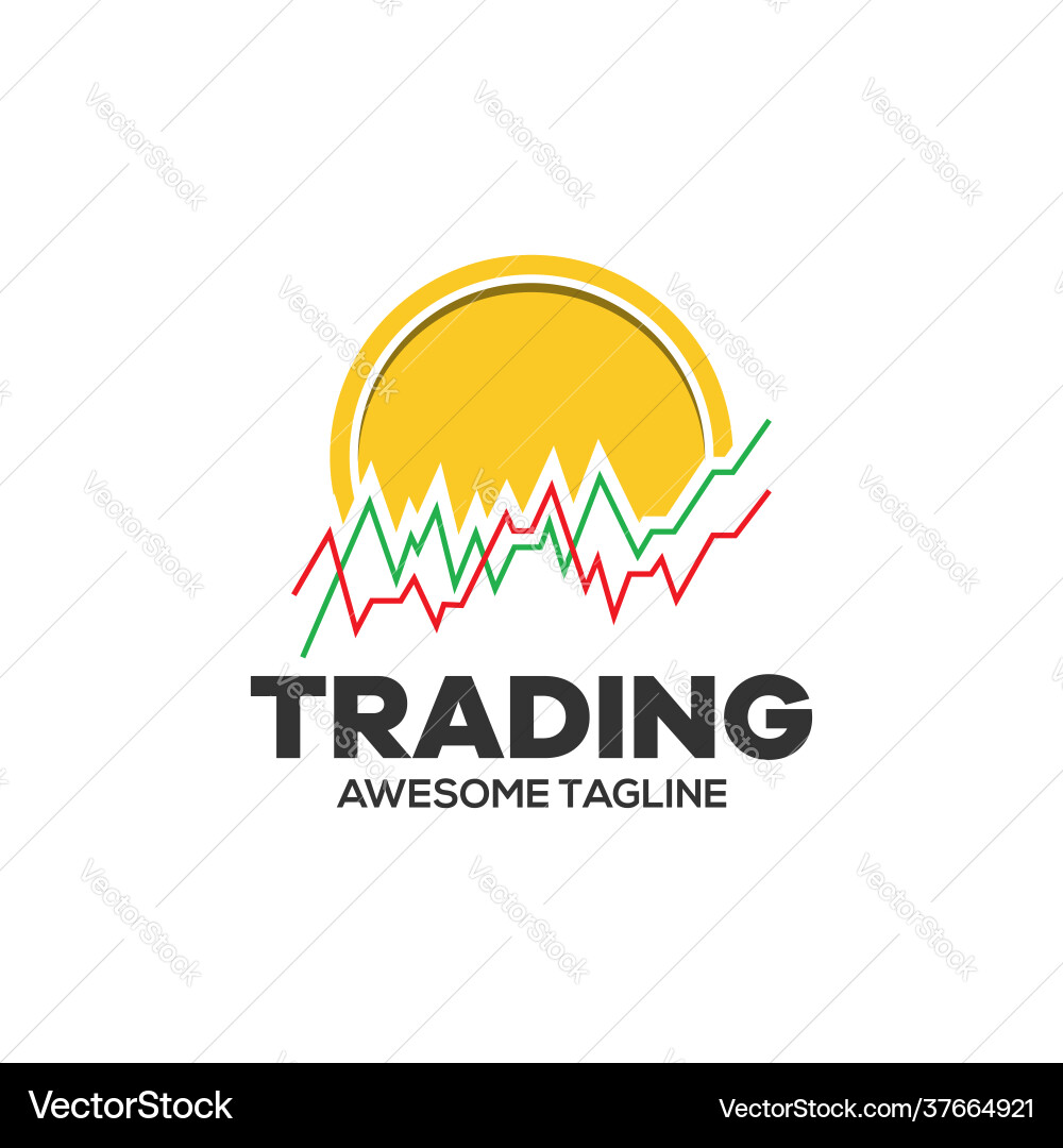Cryptocurrency trading financial logo candlestick – Royalty-Free Vector |  VectorStock