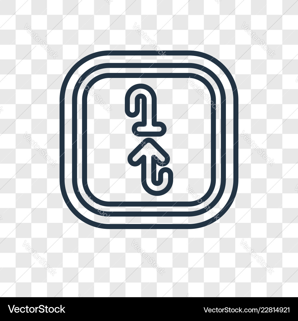Cycle concept linear icon isolated on transparent Cycle concept linear icon isolated on transparent vector image