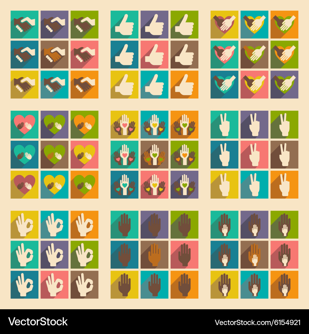 Flat with shadow concept and mobile application vector image
