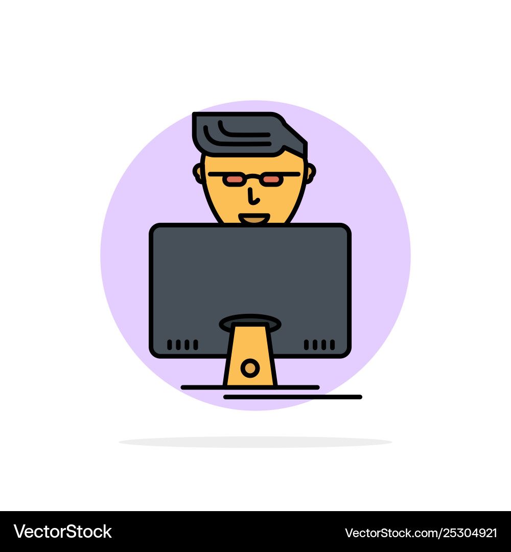 Hacker user gamer programmer abstract circle Hacker user gamer programmer abstract circle vector image