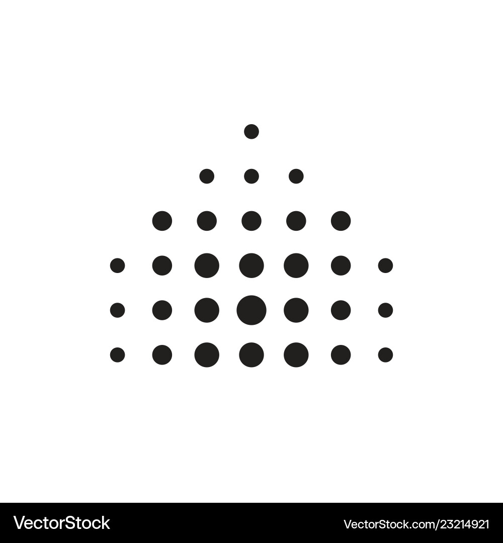 Halftone dots forms Halftone dots forms vector image