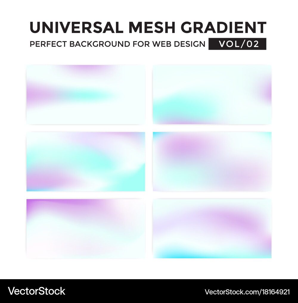 Iridescent farbiger Universalmaschengradient Vektorbild