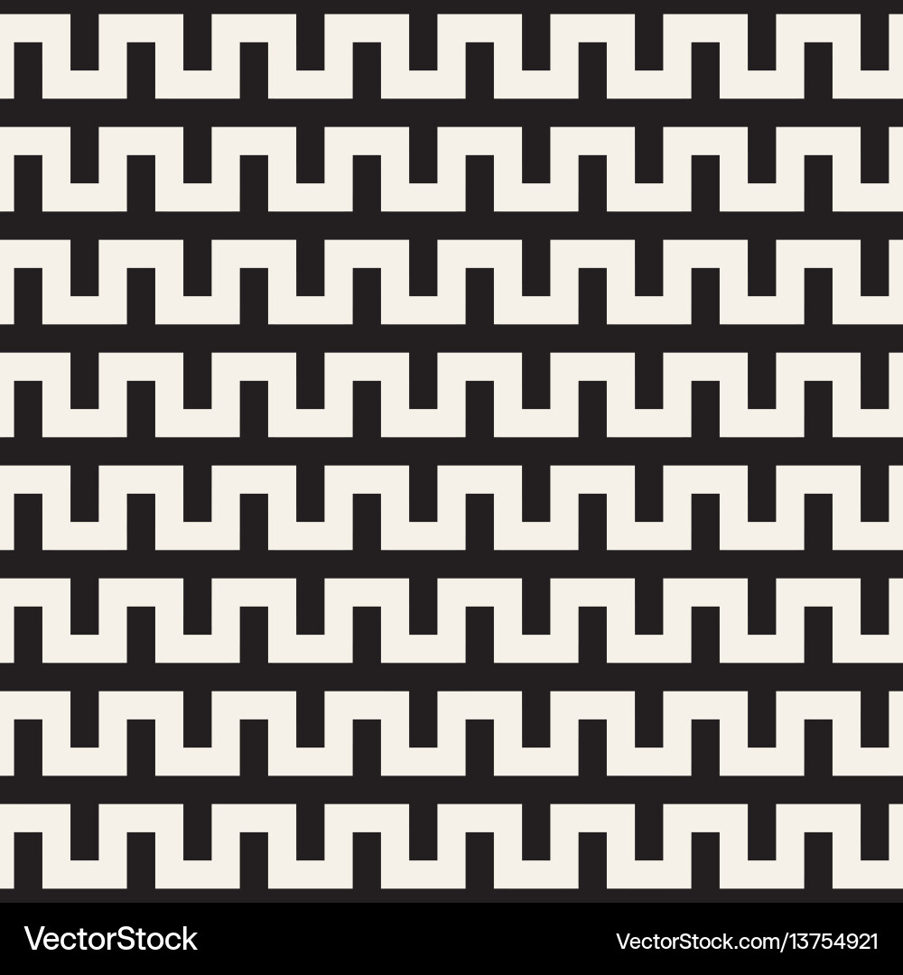 Monochrome Line Lattice Pattern vector image